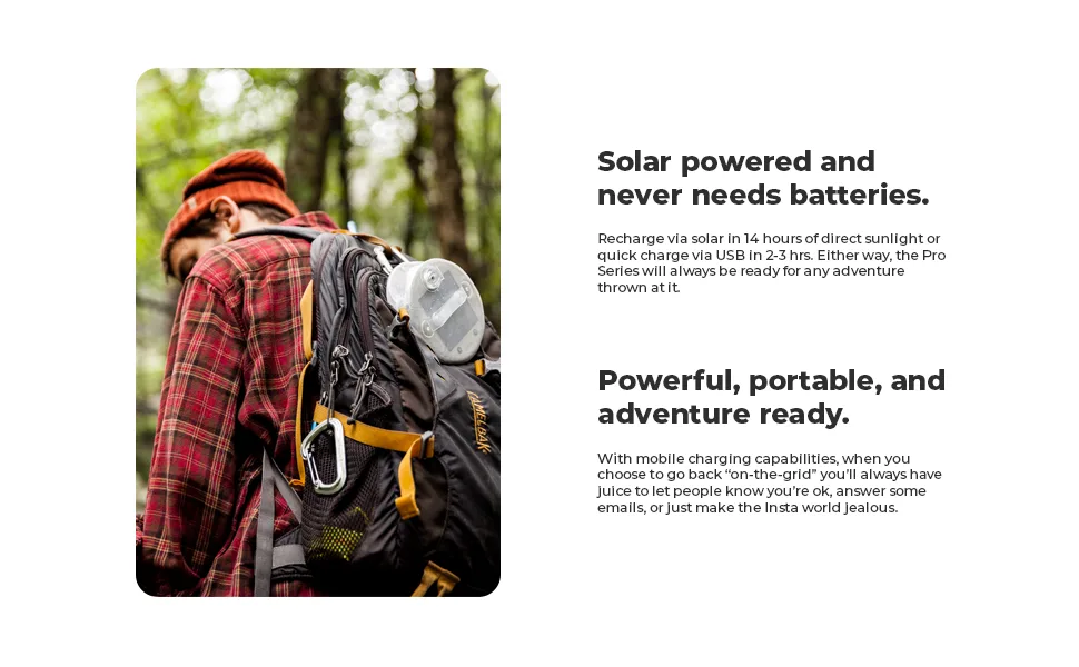MPOWERD Luci Pro Lux: Solar Inflatable Light + Mobile Charger, Clear, 5 x 4.25" Luci Pro Lux Light (2000 mAh) - Luci Pro Lux: Solar inflatable light + charger