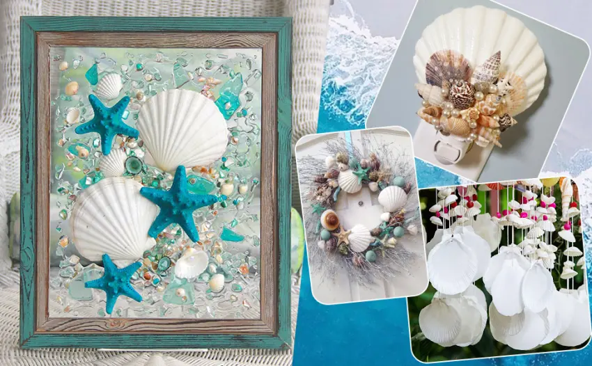 QICQDRAM 6PCS Large Scallop Shells Crafts 4''-5'' Large Shells Decoration, for Baking Shells, Crafts DIY Painting Beaching Wedding Decoration, Beach Natural Scallop Shells Bulk 4"-5" 6pcs - seashells for crafting