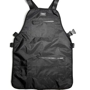 TRU BARBER Professional Apron, Barber Apron, Hair Stylist Apron, Women/Men (Black) - TB apron