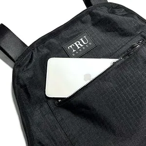 TRU BARBER Professional Apron, Barber Apron, Hair Stylist Apron, Women/Men (Black) - TB apron