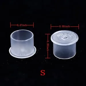Ink Cups Small,500pcs Plastic Disposable Microblading Makeup Ink Cups with Base,Pigment Ink Caps Sizes 11mm Accessories for Ink,Kits,Supplies (S) 500S - 500pcs small tattoo ink cups with base
