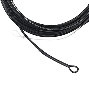 Maxcatch Fly Fishing Polyleader Line Monofilament Core for 7ft Trout and 10ft Salmon 3-6ips Floating/Sinking 10-25lb 2pcs Black Sink 3ips (Trout) 7ft 25lbs - leader 2