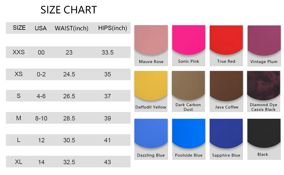 HeyNuts Pure&Plain 7/8 Athletic Leggings for Women, Buttery Soft Tummy Control Workout Pants 25'' Small Poolside Blue_25" - size chart