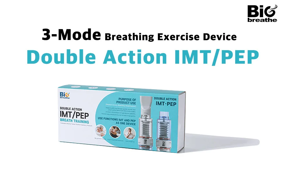 Bigbreathe IMT/PEP | Three-Mode Breathing Exerciser for Seniors, Smooth Mucus Removal, Lung Expanding Device, Easy to Use and Clean - imtpep intro