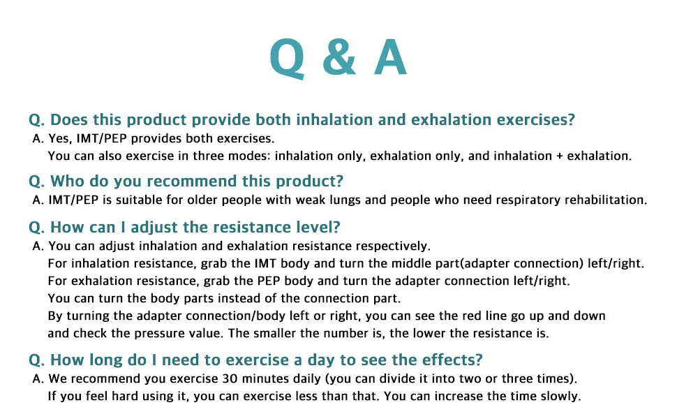 Bigbreathe IMT/PEP | Three-Mode Breathing Exerciser for Seniors, Smooth Mucus Removal, Lung Expanding Device, Easy to Use and Clean - imtpep qna 1