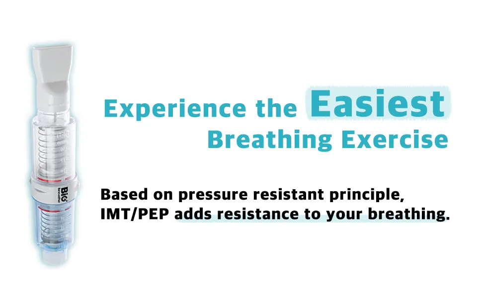 Bigbreathe IMT/PEP | Three-Mode Breathing Exerciser for Seniors, Smooth Mucus Removal, Lung Expanding Device, Easy to Use and Clean - imtpep simple description