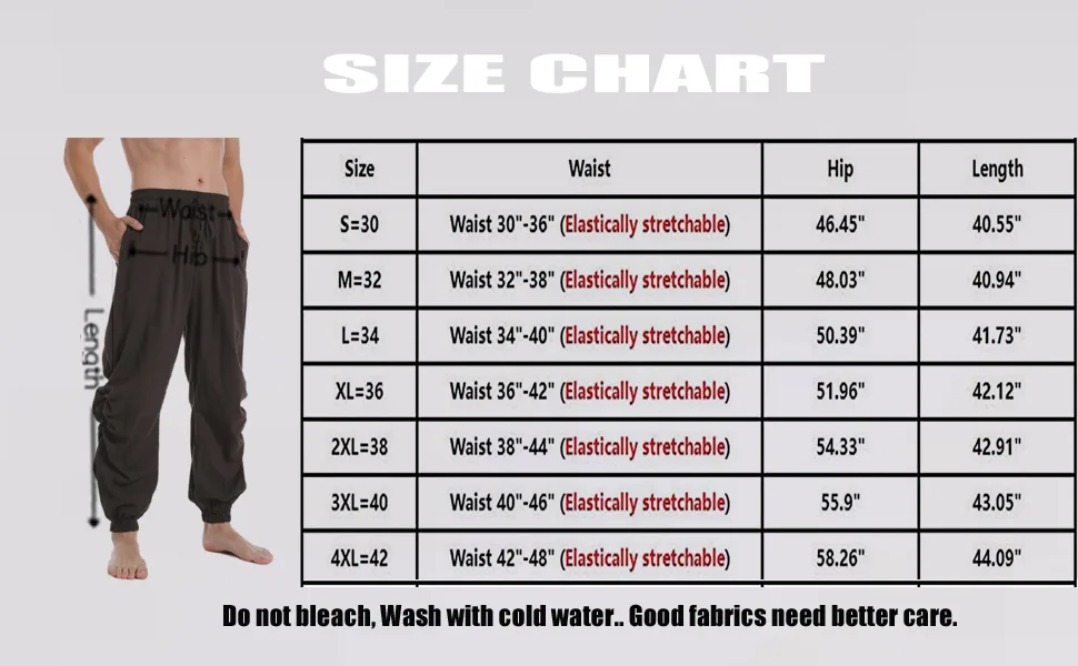 PACEIADTA Mens Cotton Linen Drawstring Pants Elastic Waist Casual Jogger Yoga Pants 36 Coffee - SIZE