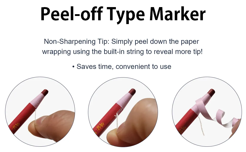 Diamond Peel-Off China Markers/Grease Pencils for Glass, Cellophane, Vinyl, Metal, Etc. (12 Pencils) (Black) - diadotz