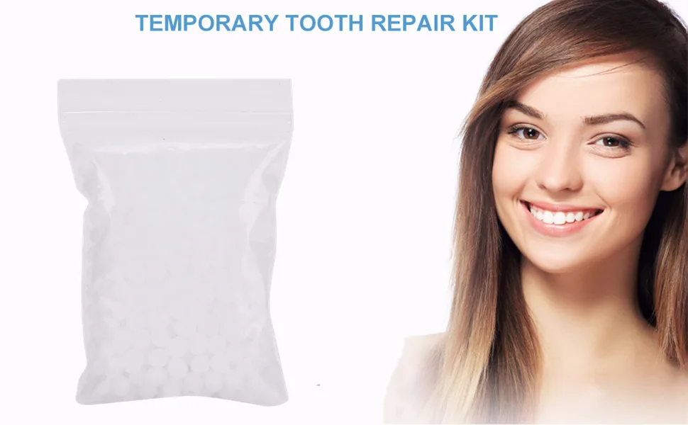 Tooth Repair Bead, Multifunction Temporary Tooth Repair Set Temporary Tooth Repair Beads for Missing Tooth Filling Material With Broken Teeth(10g) - Tooth Repair Bead
