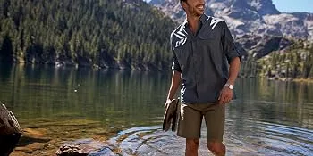 MAGCOMSEN Men's Hiking Shorts 5 Pockets Water-Resistant Ripstop Quick Dry Outdoor Cargo Fishing Tactical Shorts Light Grey 36 - product information 17