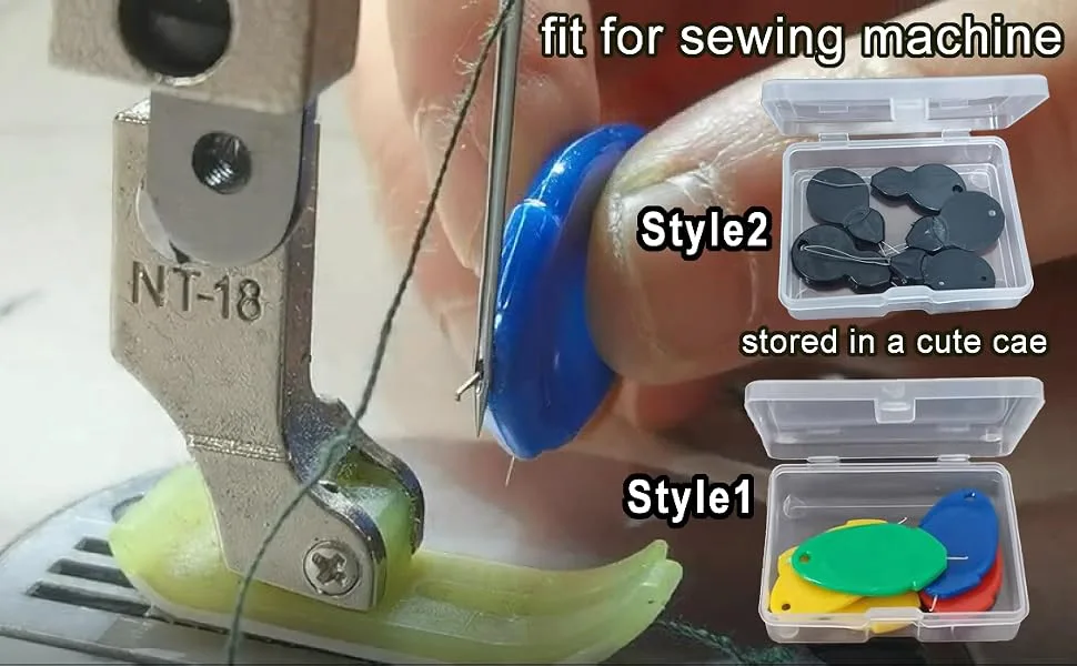 Needle Threader for Sewing Plastic Wire Loop DIY Simple Needle Threader Hand Tool Sewing Tool for Sewing Crafting (5 pcs, Style 1) 5 pcs Style 1 - Needle threader for hand sewing