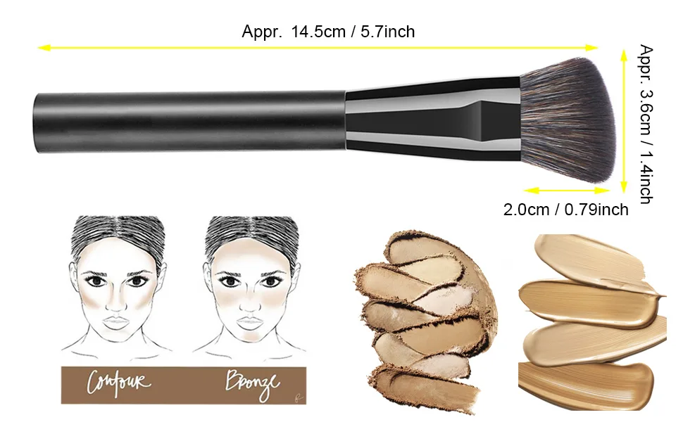 Vela.Yue Angled Contour Sculpting Makeup Brush For Face Perfect Beauty Tools - product information 8