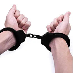GLORYFIRE Metal Handcuffs Professional Grade Double Lock Carbon Steel in Black Perfect for Training and Daily Use - product information 4