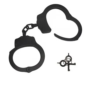 GLORYFIRE Metal Handcuffs Professional Grade Double Lock Carbon Steel in Black Perfect for Training and Daily Use - product information 6