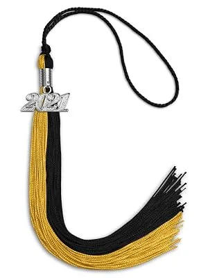 Endea Graduation Double Color Tassel with Silver Date Drop (Royal Blue/White, 2023) Royal Blue/White 2023 - tassel
