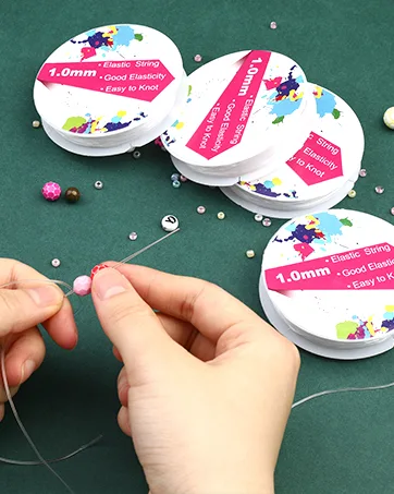 100 Pcs Plastic Floss Bobbins with 1 Pcs Bobbin Winder, Floss Bobbins Set for Craft DIY Embroidery Floss Cross Stitch Threads and Sewing Storage, White - Elastic Stretch Thread for Bracelets