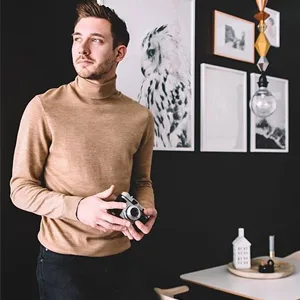 COOFANDY Men's Slim Fit Basic Turtleneck T Shirts Casual Knitted Pullover Sweaters Black Small - product information 31