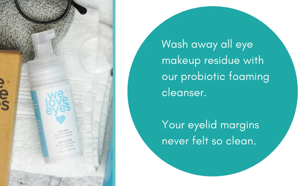 We Love Eyes - Tea Tree Oil Eye Makeup Removal System - Limit unnecessary lash and brow loss when removing eye makeup - MAKEUP REMOVER system we love eyes