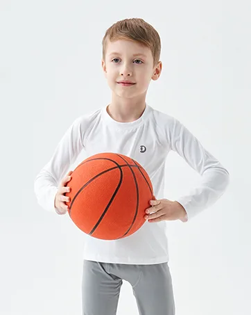 Dizoboee Boys Compression Pants Leggings Tights for Sports Youth Kids Athletic Basketball Base Layer 3/4 Length-grey Large - product information 2