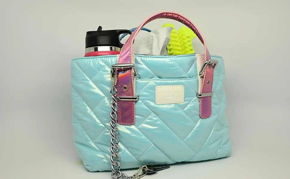 Rink Tote - Pearly Canary - Rink Tote: Pearly Glacier with Personalization Options Shown