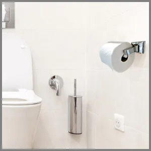 Teravan Standard Extender for Extra Large Toilet Paper, Allows Most Regular Fixtures to Fit Double Rolls and Triple Rolls, Easy to Use, Silver/Chrome - Durable tissue holder spindle.