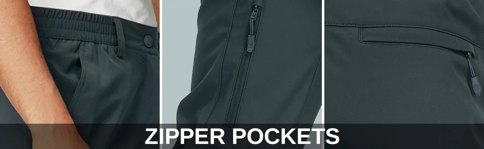 CAMEL CROWN Men's Winter Snow Pants Waterproof Warm Fleece Lined Insulated Softshell Pants with Multi-Pockets Black XX-Large - product information 2