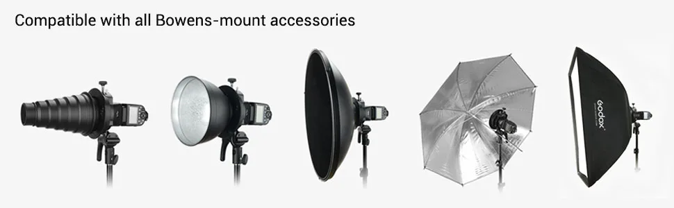 Godox S2 Speedlite Bracket for Godox AD200Pro, AD200, AD400Pro, for V1 Round Head Speedlite, V860II / TT685 / TT350 Series, S-Type Bracket Updated Version Bowens Mount Holder - dfddfds