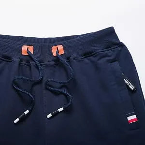 Big Boy's Casual Shorts Summer Cotton Fit Drawstring Elastic Waist Beach Shorts with Zipper Pockets 20 Navy Blue - product information 5