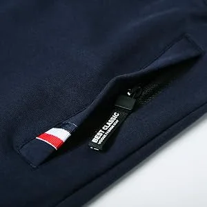 Big Boy's Casual Shorts Summer Cotton Fit Drawstring Elastic Waist Beach Shorts with Zipper Pockets 20 Navy Blue - product information 7