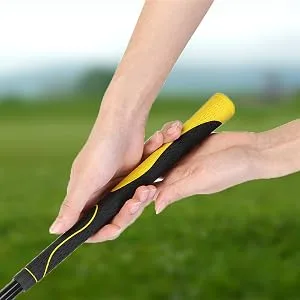 Greatlizard Golf Swing Training Aid Golf Swing Trainer Aid Golf Practice Warm-Up Stick for Strength Flexibility and Tempo Training Golf Accessories for Men and Women Black 48" - universal grip