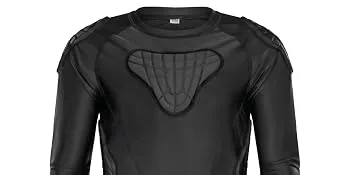 TUOY Youth Boys Padded Compression Shirts Rib Chest Protector Shirt Long Sleeve Shirt YL(Chest:28.5-30.5") - padding