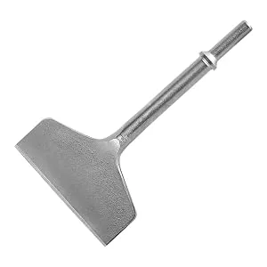 Firecore 4-inch Wide Air Chisel Bit, 0.401 Inch Shank Tile & Thinset Scaling Chisel Thinset Scraper Wall and Floor Scraper Tile Remover Work with Air Chisel Hammer (4" X 7.5") 4-inch Air Chisel - 4-inch Wide Air Chisel Bit, 0.401 Inch Shank Tile & Thinset Scaling Chisel Thinset Scraper