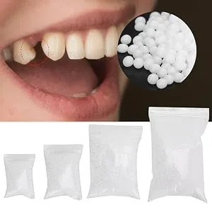 Temporary Tooth Repair Beads, For Missing Dental Filling Material With Broken Teeth, Cosmetic Teeth Whiten Teeth Temporary Tooth Repair For Snap Lid Missing(F2) - Temporary Tooth Repair Beads