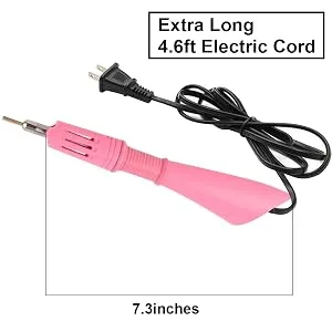 Hotfix Rhinestone Applicator, 7 in 1 Professional Iron-on DIY Hot Fix Tool Rhinestone Setter Applicator Wand Crystal Gem Tool Kit with 7 Different Sizes Tips and Support Stand (Purple) American Standard1 - product information 7