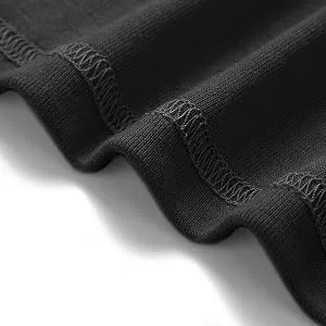 Beauhuty Men's Basic Turtleneck Long Sleeve T-Shirts Fleece Knitted Casual Pullover Top Black Large - product information 5