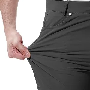 Rdruko Men's Stretch Golf Pants Lightweight Work Casual Pants with Pockets Navy 36 - mens golf pants