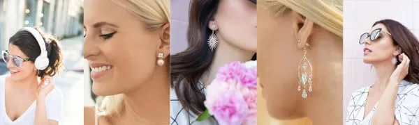Most Secure Earring Back by Chrysmela Platinum Patented technology automatically fit and lock all types of earring posts Replace screw backs, La Pousset, butterfly backs - Chrysmela Catch The Most Secure Earring Back to Lock and Lift Earrings with Patented Technology