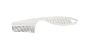 1 Piece Metal Hair Nit Comb With Long Handle Remove Head Nits Fine Metal Tooth Nit Comb For Adults Kids And Pets (White) - product information 5