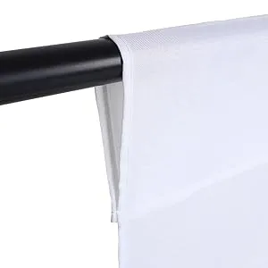 GFCC 8FTX10FT White Backdrop Background for Photography Photo Booth Backdrop for Photoshoot Background Screen Video Recording Parties Curtain - white photo backdrop