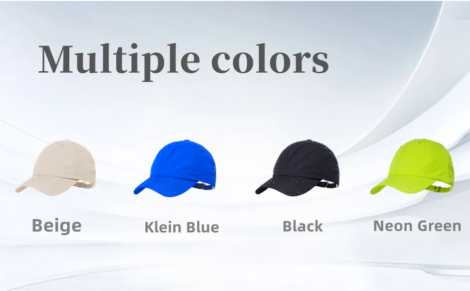 Men Waterproof Baseball Cap Windproof Golf Cap Adjustable Tennis Hat for Men Women Outdoor Workout Sports Black - product information 4