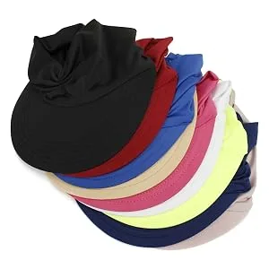 Muryobao Womens Sun Visor Hat Wide Brim Summer UPF 50+ UV Protection Beach Sport Cap Black - product information 4