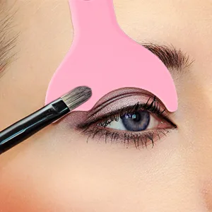 G2PLUS Mascara Shield Guard, Eyelash Makeup Applicator Tool, Eyeliner Auxiliary Tool Pads, Silicone Resusable Eyeshadow Guard Pads for Eye Makeup and Prevent Makeup Residue (Pink) - Resusable Eyeshadow Guard Pads