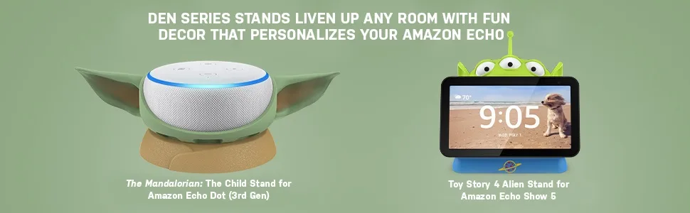 Made for Amazon, featuring The Mandalorian: The Child, Stand for Amazon Echo Dot (3rd Gen) - echo dot stand, star wars eho dot stand, baby yoda stand