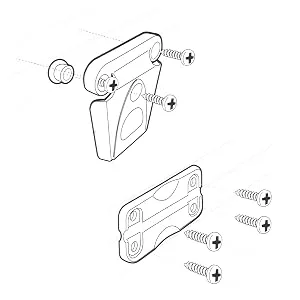 Igloo Cooler Latch and Hinge Plastic Parts Kit - Igloo Plastic Latch and Hinge Installation Diagram
