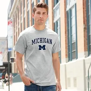 NCAA Officially Licensed College - University Team Color Arch Logo Hoodie Medium Michigan Wolverines Navy - Michigan Arch Logo