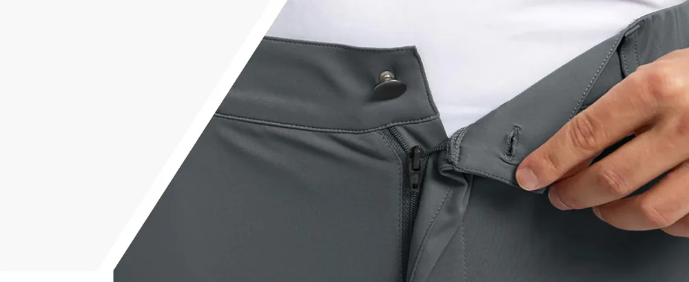 Soothfeel Men's Golf Pants with 5 Pockets Slim Fit Stretch Sweatpants Casual Travel Dress Work Pants for Men Dusty Blue Large - Mens stretch golf pants