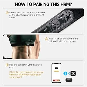 XOSS Heart Rate Monitor Chest Strap Bluetooth 4.0 Wireless Heart Rate with Chest Strap Health Accessories (Black Bluetooth&ant+) X2 - product information 21