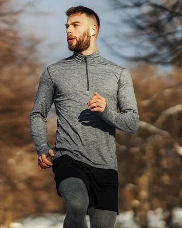 SILKWORLD Men's 2 in 1 Running Pants Compression Athletic Pants Workout Legging with Zipper Pockets Large 1-black - running cold weather