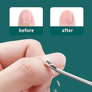 MR.GREEN Cuticle Pusher Dead Skin Remover Stainless Steel Manicure Tools Professional Cuticle Trimmer Nail Polish Peeler Scraper (Mr-2190) - 2190-300-2