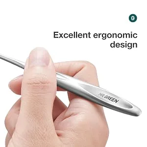 MR.GREEN Cuticle Pusher Dead Skin Remover Stainless Steel Manicure Tools Professional Cuticle Trimmer Nail Polish Peeler Scraper (Mr-2190) - 2190-300-5